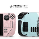 Coral Mint Summer Pineapple v1 // Vinyl Skin Wrap for Steam Deck OLED & Steam Deck (LCD) — Soft Matte or Ultra Gloss