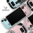 Coral Mint Summer Pineapple v1 // Vinyl Skin Wrap for Steam Deck OLED & Steam Deck (LCD) — Soft Matte or Ultra Gloss