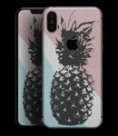 Coral Mint Summer Pineapple v1 - iPhone XS MAX, XS/X, 8/8+, 7/7+, 5/5S/SE Skin-Kit (All iPhones Available)