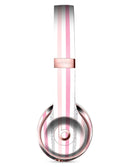 Coral Pink and Glitter Vertical Stripes Full-Body Skin Kit for the Beats by Dre Solo 3 Wireless Headphones