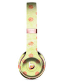 Coral Polka Dots Over Grunge Yellow Full-Body Skin Kit for the Beats by Dre Solo 3 Wireless Headphones