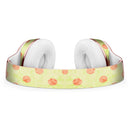 Coral Polka Dots Over Grunge Yellow Full-Body Skin Kit for the Beats by Dre Solo 3 Wireless Headphones