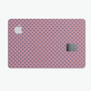 Coral SemiCircles Over Navy - Premium Protective Decal Skin-Kit for the Apple Credit Card