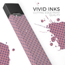 Coral SemiCircles Over Navy - Premium Decal Protective Skin-Wrap Sticker compatible with the Juul Labs vaping device