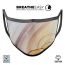 Coral Slate - Made in USA Mouth Cover Unisex Anti-Dust Cotton Blend Reusable & Washable Face Mask with Adjustable Sizing for Adult or Child