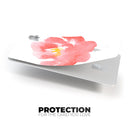 Coral Watercolor Hibiscus - Premium Protective Decal Skin-Kit for the Apple Credit Card