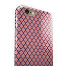 Coral and Morroccan Pattern iPhone 6/6s or 6/6s Plus 2-Piece Hybrid INK-Fuzed Case