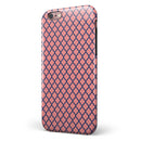 Coral and Morroccan Pattern iPhone 6/6s or 6/6s Plus 2-Piece Hybrid INK-Fuzed Case
