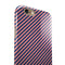 Coral and Navy Blue Diagnoal Stripes iPhone 6/6s or 6/6s Plus 2-Piece Hybrid INK-Fuzed Case