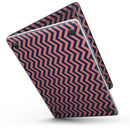 MacBook Pro with Touch Bar Skin Kit - Coral_and_Navy_Chevron_Pattern-MacBook_13_Touch_V6.jpg?
