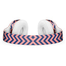 Coral and Navy Chevron Pattern Full-Body Skin Kit for the Beats by Dre Solo 3 Wireless Headphones
