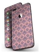 Coral_and_Navy_Damask_Pattern_-_iPhone_7_Plus_-_FullBody_4PC_v4.jpg