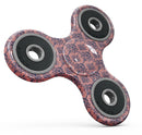 Coral and Navy Damask Pattern Full-Body Fidget Spinner Skin-Kit
