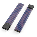 Coral and Navy Micro Cloud Pattern - Premium Decal Protective Skin-Wrap Sticker compatible with the Juul Labs vaping device