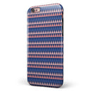 Coral and Navy Micro Triangles iPhone 6/6s or 6/6s Plus 2-Piece Hybrid INK-Fuzed Case