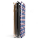 Coral and Navy Micro Triangles iPhone 6/6s or 6/6s Plus 2-Piece Hybrid INK-Fuzed Case