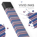 Coral and Navy Micro Triangles - Premium Decal Protective Skin-Wrap Sticker compatible with the Juul Labs vaping device