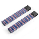 Coral and Navy Micro Triangles - Premium Decal Protective Skin-Wrap Sticker compatible with the Juul Labs vaping device