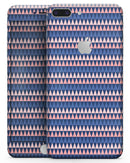 Coral and Navy Micro Triangles - Skin-kit for the iPhone 8 or 8 Plus