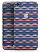 Coral and Navy Micro Triangles - Skin-kit for the iPhone 8 or 8 Plus