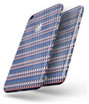 Coral and Navy Micro Triangles - Skin-kit for the iPhone 8 or 8 Plus