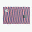 Coral and Navy Micro Woven Pattern - Premium Protective Decal Skin-Kit for the Apple Credit Card