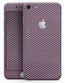 Coral and Navy Micro Woven Pattern - Skin-kit for the iPhone 8 or 8 Plus