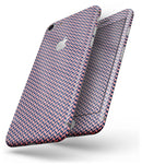 Coral and Navy Micro Woven Pattern - Skin-kit for the iPhone 8 or 8 Plus