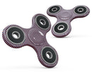 Coral and Nay Horizontal Lines Full-Body Fidget Spinner Skin-Kit