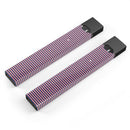 Coral and Nay Horizontal Lines - Premium Decal Protective Skin-Wrap Sticker compatible with the Juul Labs vaping device