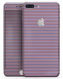 Coral and Nay Horizontal Lines - Skin-kit for the iPhone 8 or 8 Plus