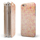 Coral and Pink Faded Flower Field  iPhone 6/6s or 6/6s Plus 2-Piece Hybrid INK-Fuzed Case