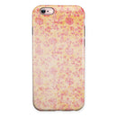 Coral and Pink Faded Flower Field  iPhone 6/6s or 6/6s Plus 2-Piece Hybrid INK-Fuzed Case
