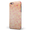 Coral and Pink Faded Flower Field  iPhone 6/6s or 6/6s Plus 2-Piece Hybrid INK-Fuzed Case