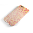 Coral and Pink Faded Flower Field  iPhone 6/6s or 6/6s Plus 2-Piece Hybrid INK-Fuzed Case
