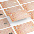 Coral and Pink Faded Flower Field  - Premium Protective Decal Skin-Kit for the Apple Credit Card