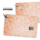 Coral and Pink Faded Flower Field  - Premium Protective Decal Skin-Kit for the Apple Credit Card
