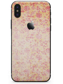 Coral and Pink Faded Flower Field  - iPhone X Skin-Kit