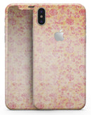 Coral and Pink Faded Flower Field  - iPhone X Skin-Kit