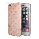 Coral and Pink Scratched Polka Dots iPhone 6/6s or 6/6s Plus 2-Piece Hybrid INK-Fuzed Case
