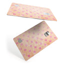 Coral and Pink Scratched Polka Dots - Premium Protective Decal Skin-Kit for the Apple Credit Card