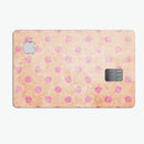 Coral and Pink Scratched Polka Dots - Premium Protective Decal Skin-Kit for the Apple Credit Card