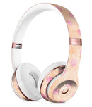 Coral and Pink Scratched Polka Dots Full-Body Skin Kit for the Beats by Dre Solo 3 Wireless Headphones