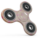 Coral and Pink Scratched Polka Dots Full-Body Fidget Spinner Skin-Kit