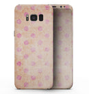Coral and Pink Scratched Polka Dots - Samsung Galaxy S8 Full-Body Skin Kit