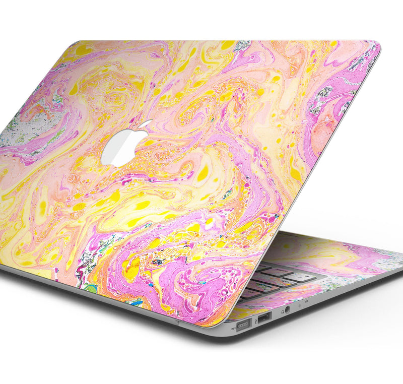 Cotton Candy Oil Mix - Skin Decal Wrap Kit Compatible with the Apple MacBook Pro, Pro with Touch Bar or Air (11", 12", 13", 15" & 16" - All Versions Available)