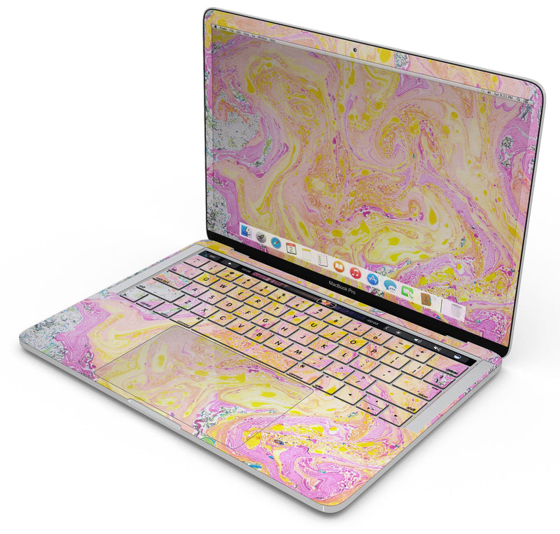 Cotton Candy Oil Mix - Skin Decal Wrap Kit Compatible with the Apple MacBook Pro, Pro with Touch Bar or Air (11", 12", 13", 15" & 16" - All Versions Available)