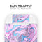 Cotton Candy Oil Mix V3 - Full Body Skin Decal Wrap Kit for the Wireless Bluetooth Apple Airpods Pro, AirPods Gen 1 or Gen 2 with Wireless Charging