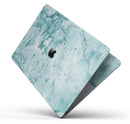 Cracked Turquise Marble Surface - Skin Decal Wrap Kit Compatible with the Apple MacBook Pro, Pro with Touch Bar or Air (11", 12", 13", 15" & 16" - All Versions Available)