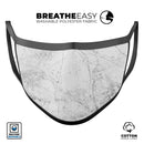 Cracked Marble Surface - Made in USA Mouth Cover Unisex Anti-Dust Cotton Blend Reusable & Washable Face Mask with Adjustable Sizing for Adult or Child